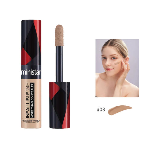 1pc full coverage concealer, waterproof, sweat proof, stain resistant,