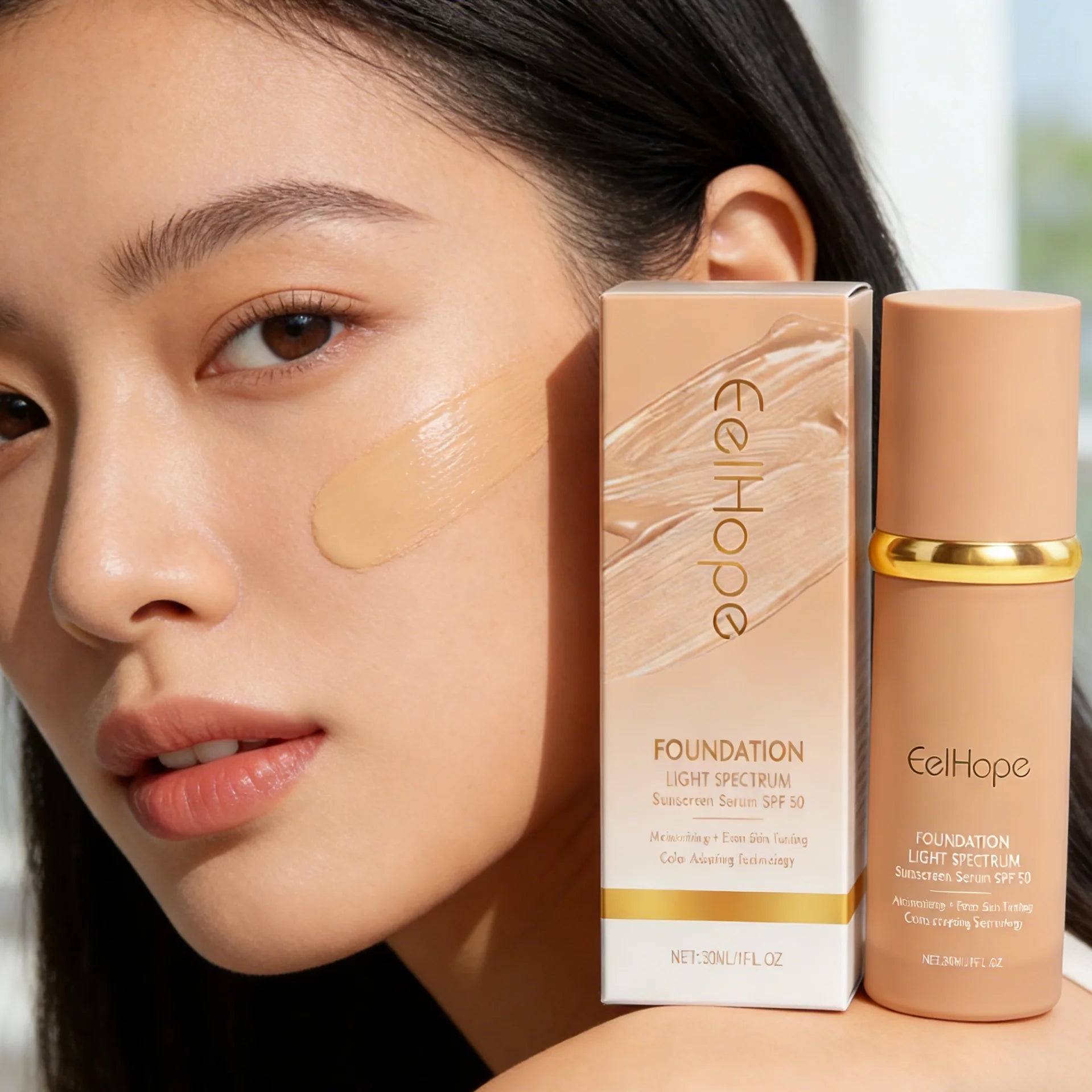 4-in-1 Liquid Foundation Spf 50+ Magic Color Changing Matte