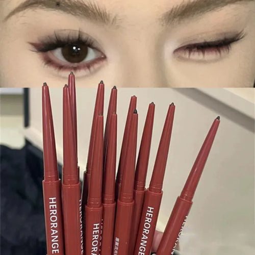 12 Colors Eyeliner Pencil Smooth Wine Red Soft High Pigment Eye Liner