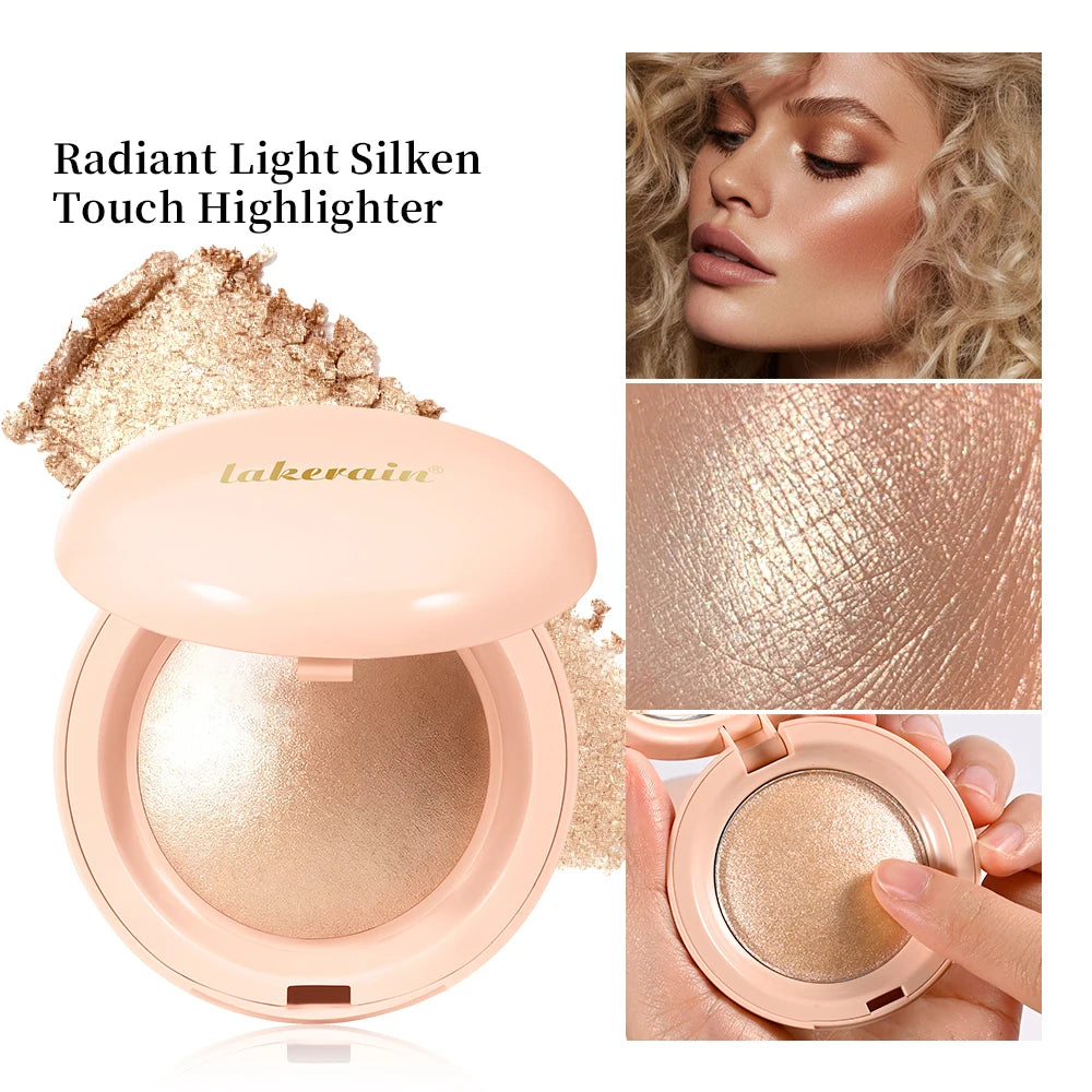 LongLasting Waterproof Face Highlighter Powder Instant Silky Skin Glow