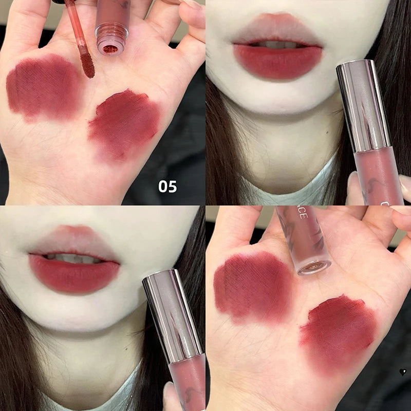 CACE Brand Velvet Matte Red Lip Stain Makeup Waterproof Orange Nude