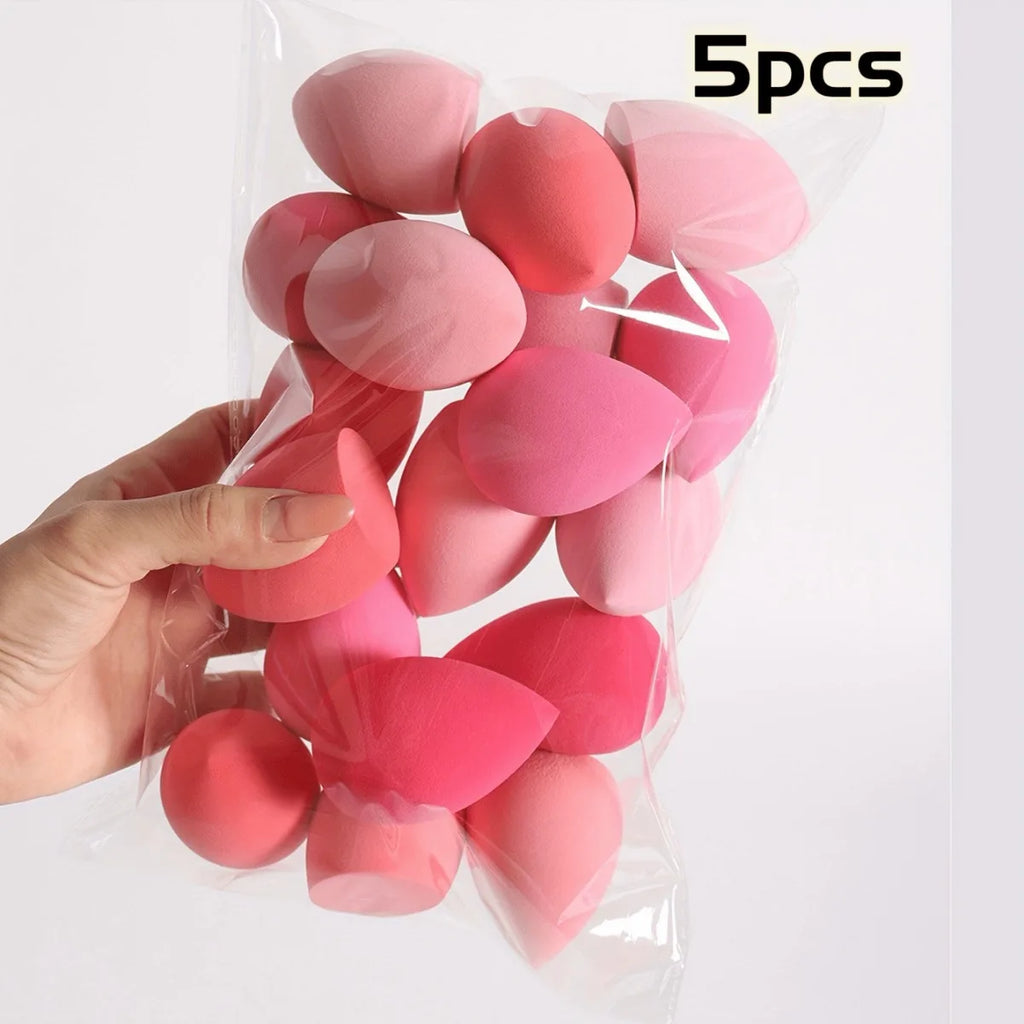 5-10PCS Ombre Makeup Sponge Set - Vegan Dual Use for Liquid/Powder |