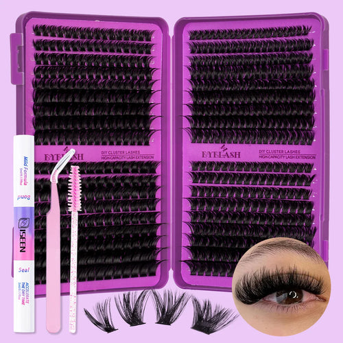 Lash Clusters Kit DIY Lash Extension Kit Large Capacity D Curl with