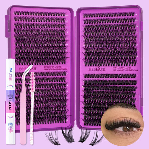 Lash Clusters Kit DIY Lash Extension Kit Large Capacity D Curl with