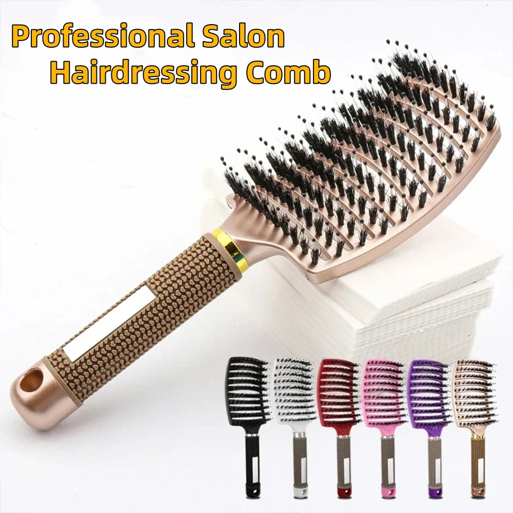Professional Salon Hairdressing Comb Scalp MassageCombs Wet Curly