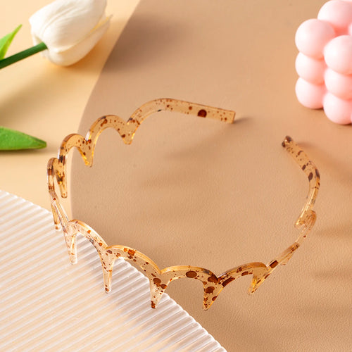 Korean Women Hair Comb Non-Slip Headband Plastic U Shape Hair Hoops
