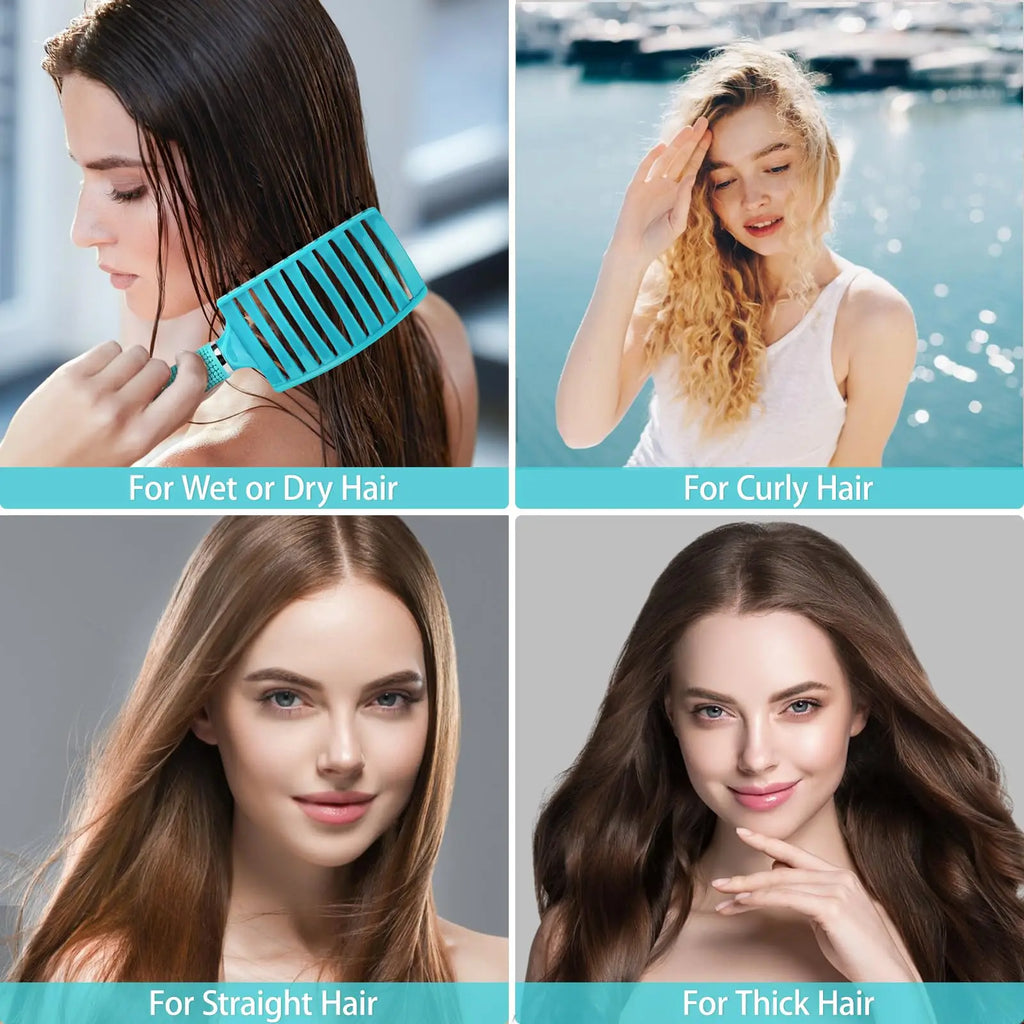 Professional Salon Hairdressing Comb Scalp MassageCombs Wet Curly