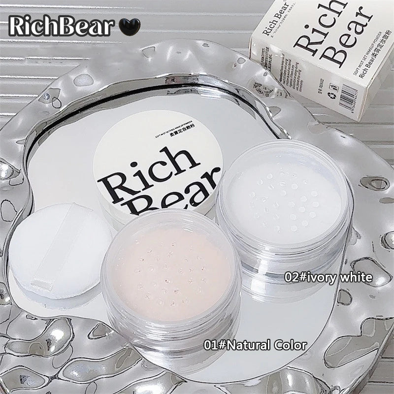 White Face Loose Powder Waterproof Oil Control Matte Natural White