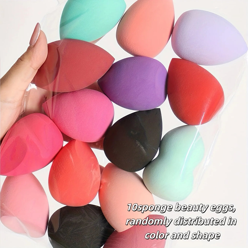 5-10PCS Ombre Makeup Sponge Set - Vegan Dual Use Beauty Blender for