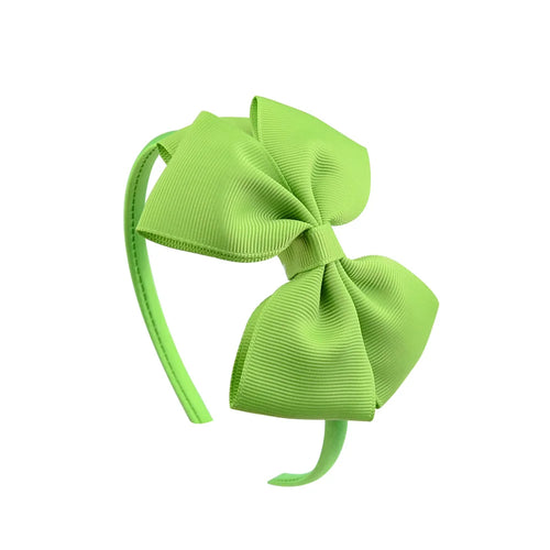 20Colors Colourful Ribbon 1pcs Headband Girls Child Headwears Wide Big