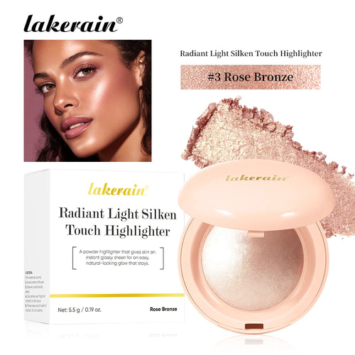 LongLasting Waterproof Face Highlighter Powder Instant Silky Skin Glow