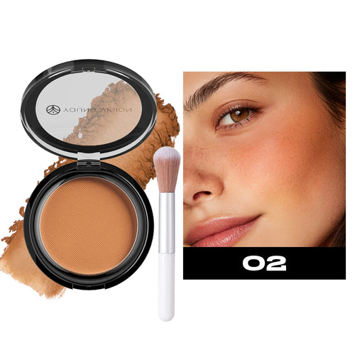 Professional matte contour powder tray creates a 3D facial contour,