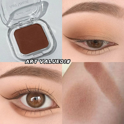 ART VALUE Single Color Eyeshadow Palette, Long-lasting, Matte &