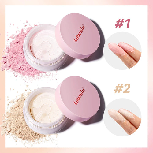 Setting Powder long-Lasting Matte Pink Finish Oil Control Makeup