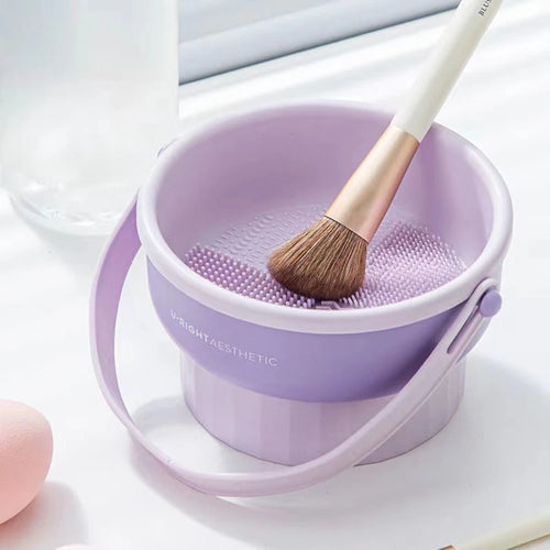 Makeup Brush Cleaning Box Silicone Beauty Egg Cleaning Tool Set Beauty
