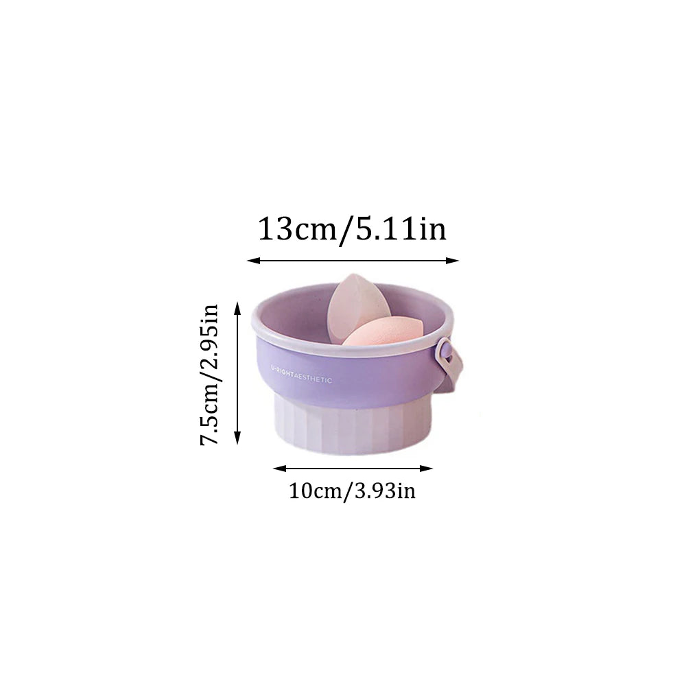 Makeup Brush Cleaning Box Silicone Beauty Egg Cleaning Tool Set Beauty