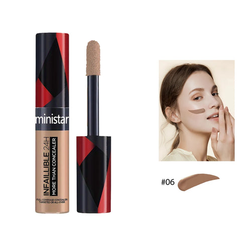 1pc full coverage concealer, waterproof, sweat proof, stain resistant,