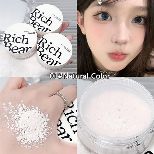 White Face Loose Powder Waterproof Oil Control Matte Natural White