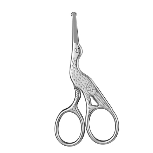 Facial Hair Scissors Rounded Professional Stainless Steel Mustache