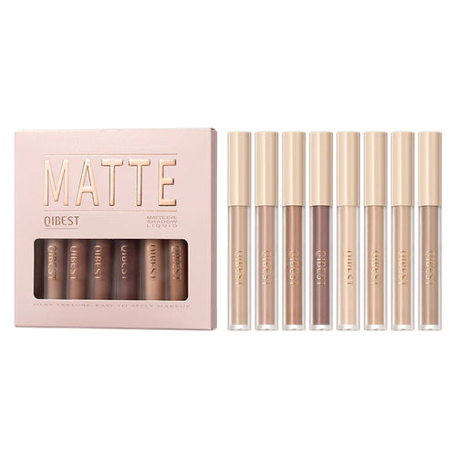 8 colors Waterproof Liquid Eyeshadow Set with Nude, Matte, Black,