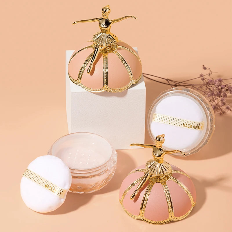 MackAndy Air-Feel Long-lasting Ballet Setting Powder, Oil-control,