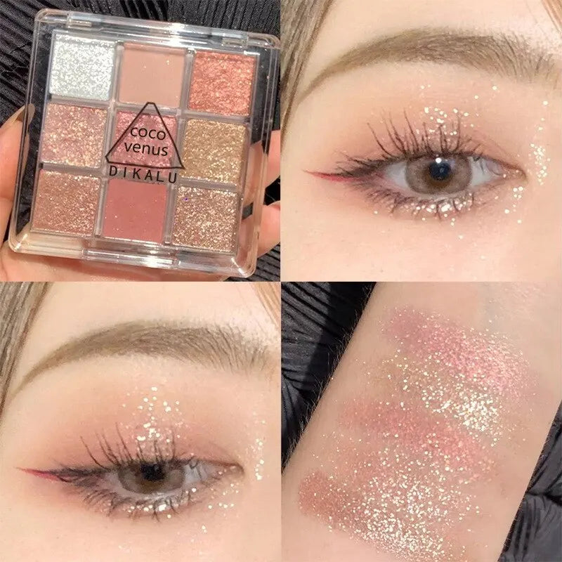 DIKALU Spring And Summer New Eyeshadow Palette Oh Rosy Nine Palace