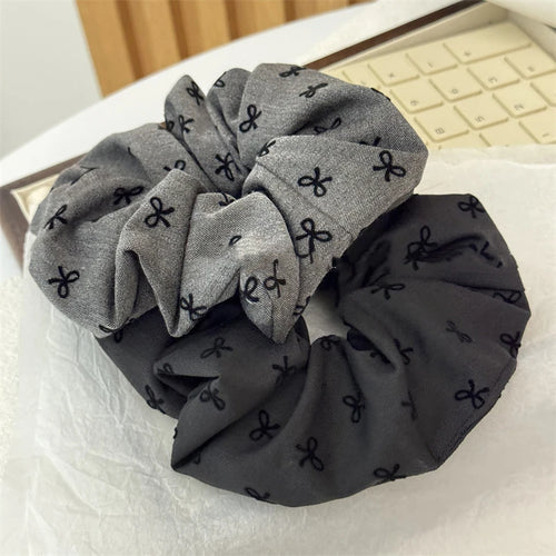 Premium Heart Polka Dot Bow Hair Ties for Women Korean Style Soft