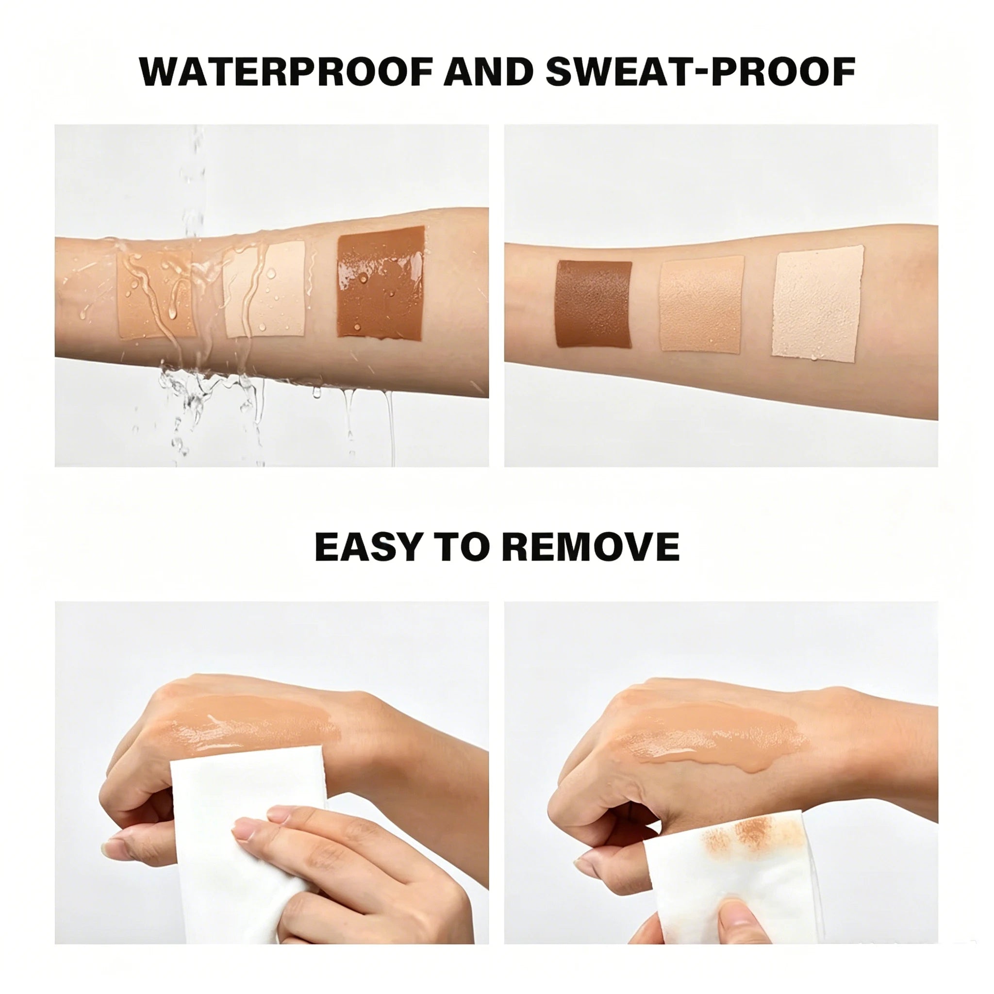 Instant Body Bronzer Foundation Makeup Cream Sun-Kissed Glow Bronzing