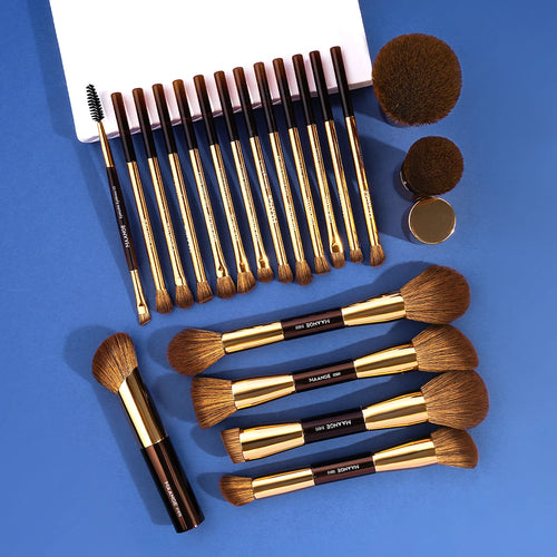 MAANGE 20pcs/set Pro Makeup Brushes Double Ended Foundation Concealers