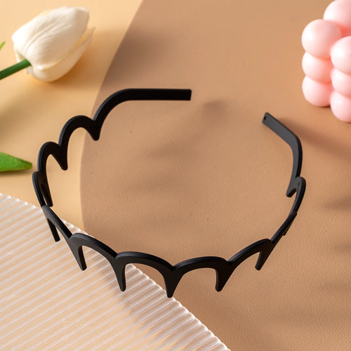 Korean Women Hair Comb Non-Slip Headband Plastic U Shape Hair Hoops