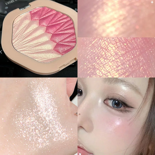 2-color Blush Palette 2 in 1 Contouring Cream Face Cheek Blush Cream