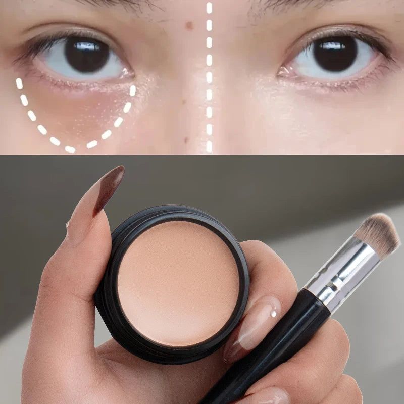 Anti-cernes et crème contour hydratants éclaircissants - Couvrance complète, longue tenue, correcteur pour un maquillage parfait