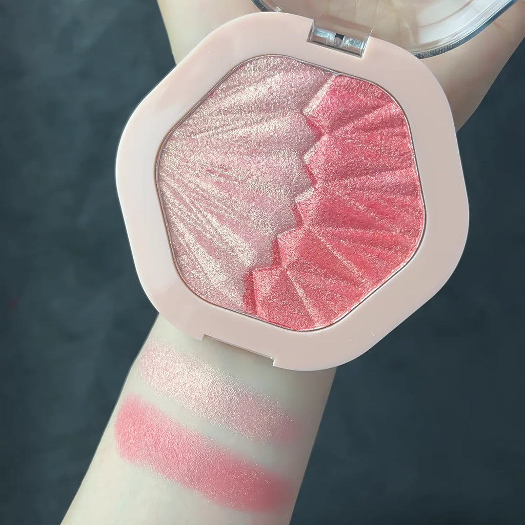 2-color Blush Palette 2 in 1 Contouring Cream Face Cheek Blush Cream