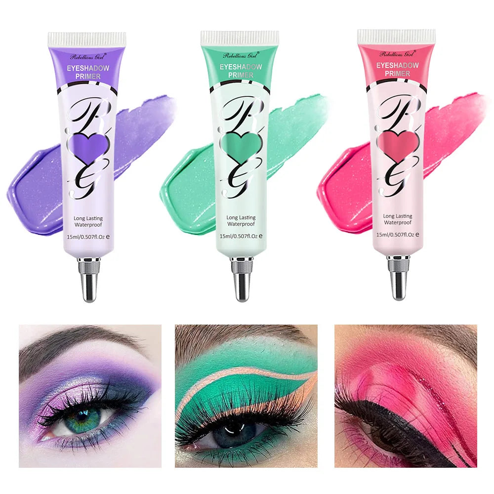 6 Colors Matte Eyeshadow Primer – Crease-Proof Oil-Control Eye Base,