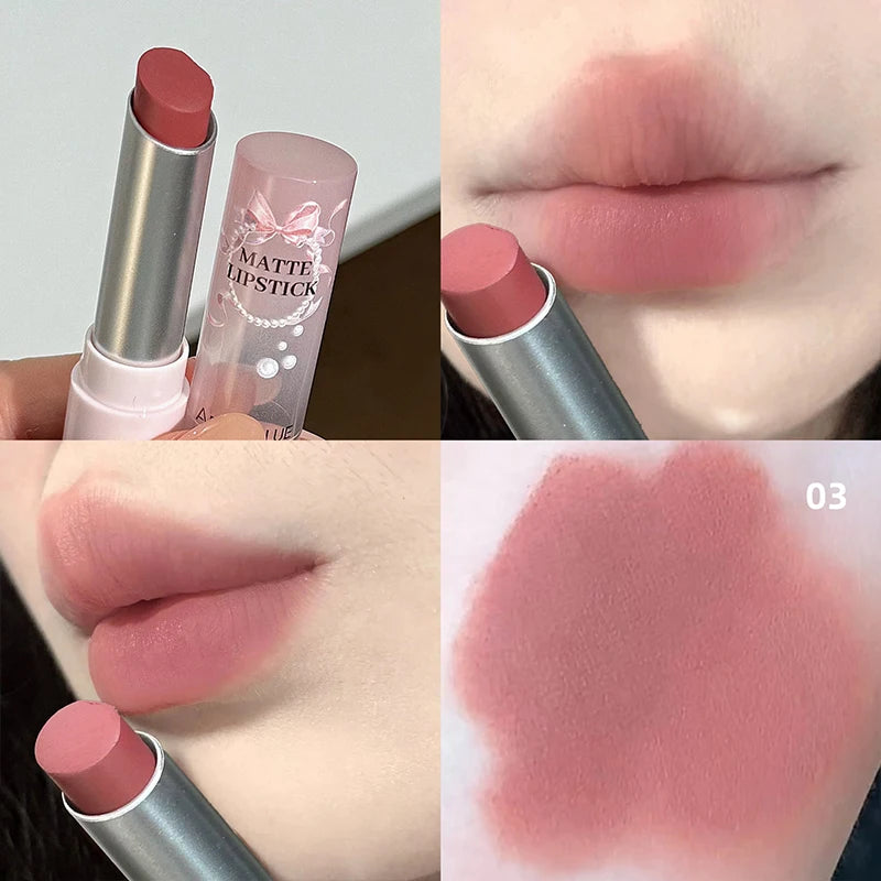 ART VALUE Brand Professional Lips Makeup Waterproof Matte Nude