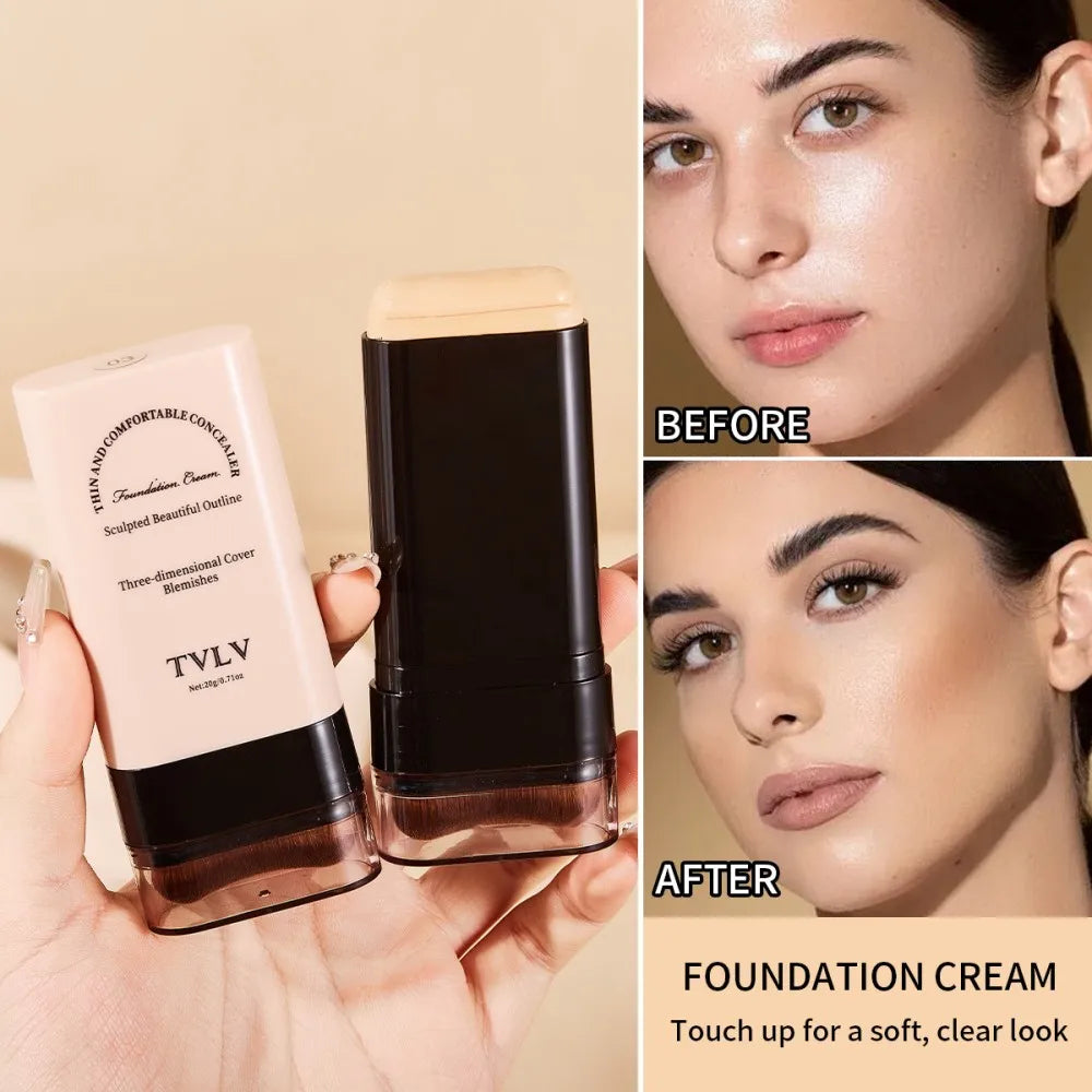 TVLV eraser foundation make-up stick 20g,with brush to brighten skin