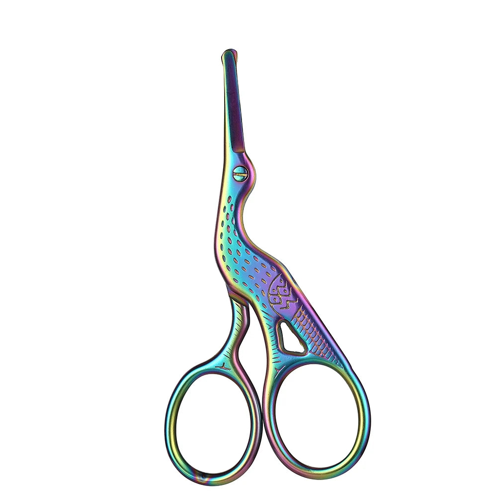 Facial Hair Scissors Rounded Professional Stainless Steel Mustache