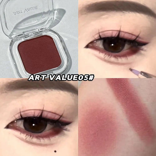 ART VALUE Single Color Eyeshadow Palette, Long-lasting, Matte &