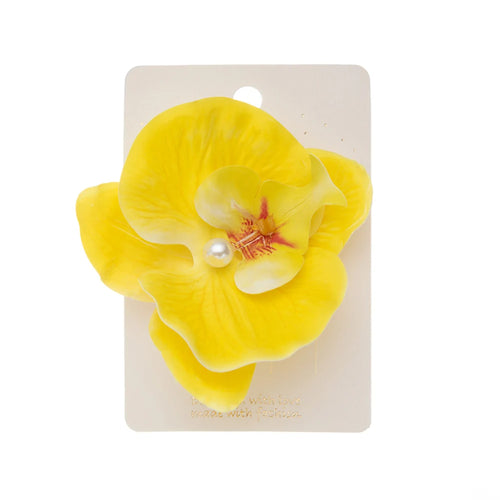 Artificial Orchid Flower Butterfly Hair Clips for Woman Girls