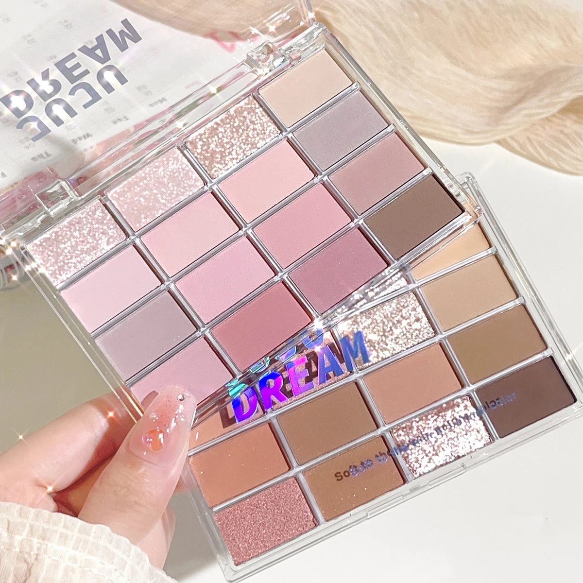 JUJU DREAM 16-Color Earth Tone Eyeshadow Matte & Shimmer Palette,