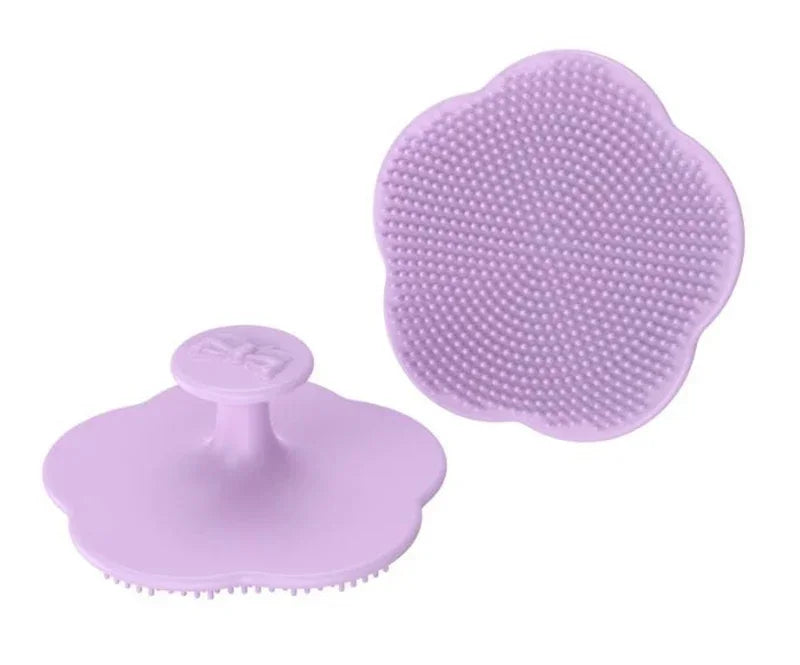 Baby shower soft comb, newborn hair cleaning products baby silicone head massager, male and female baby hair washing accessories