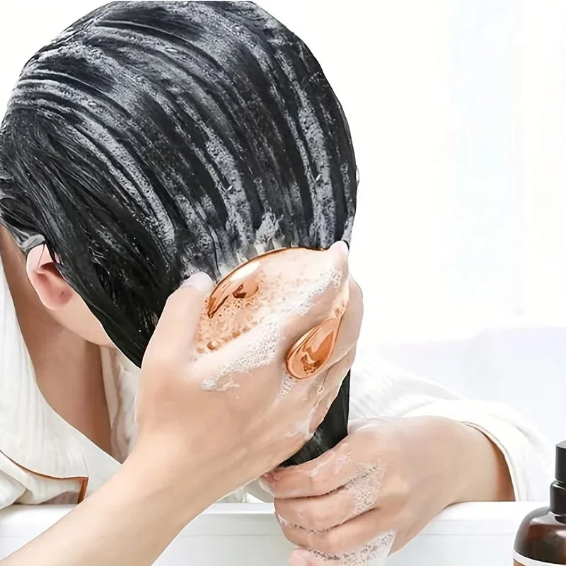 1pc Soft Silicone Shampoo Brush Head Massage Brush Personal Care Bathroom Products Hair Washing Hair Scalp Massage Comb