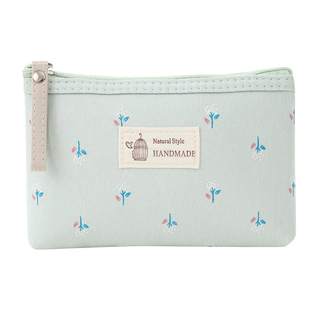 Soft Canvas Dot Print Women Cute Cosmetic Bag Toiletries Organizer Portable Make Up Bags Case Travel Storage Bag
