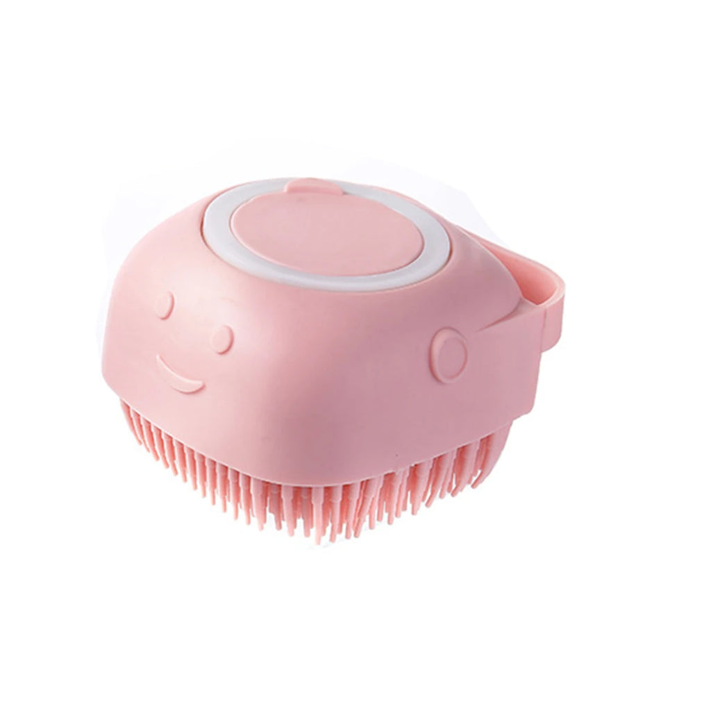 Silicone Scrub Massage Brush, Clean & Foam, Soft Durable, Home Bath Essential, Hanging Design