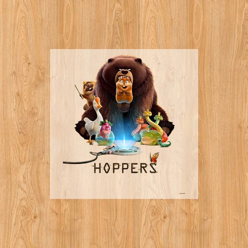 Hoppers Iron on Patches for Clothing Anime Cartoon DIY T-shirts Heat Transfer Patch Clothes Custom Vinyl Sticker Boys Girls Gift