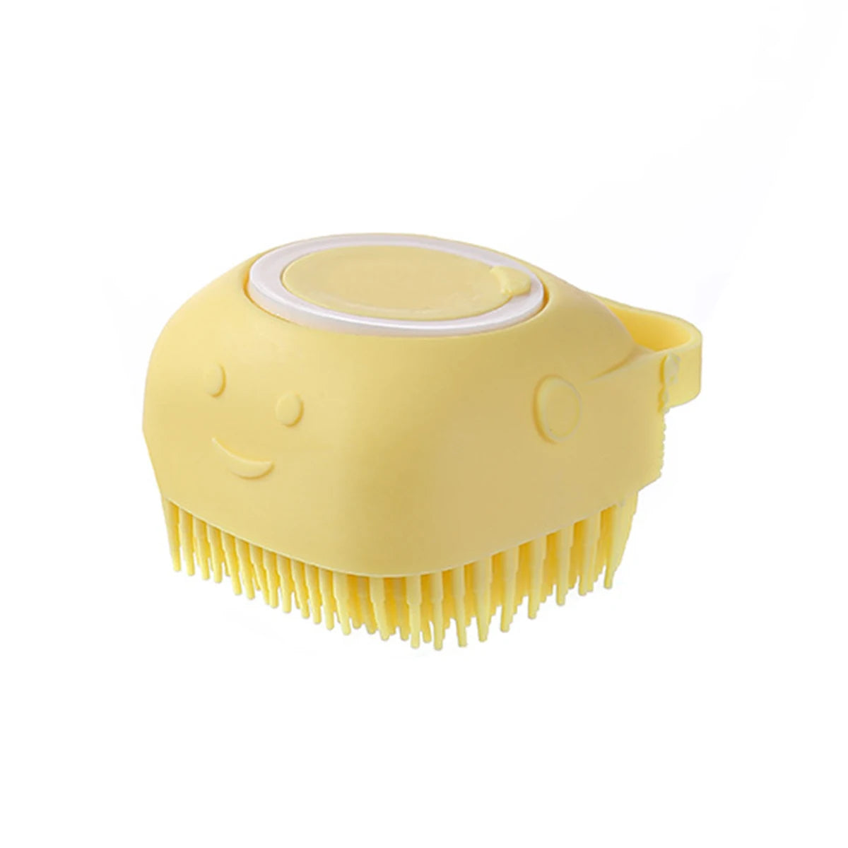Silicone Scrub Massage Brush, Clean & Foam, Soft Durable, Home Bath Essential, Hanging Design