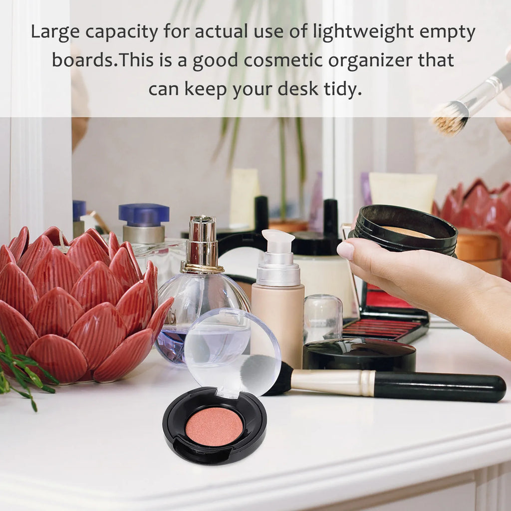 8Pcs Eyeshadow Storage Boxes Dustproof Lid Compact Small Refillable Makeup Organizer Case Sub Package Holders for Portable